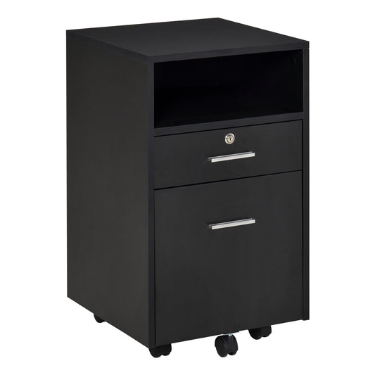 Vinsetto Mobile File Cabinet Home Filing Furniture w/ Lock