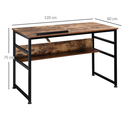 Homcom Adjustable Drafting Table Art Desk Drawing Table