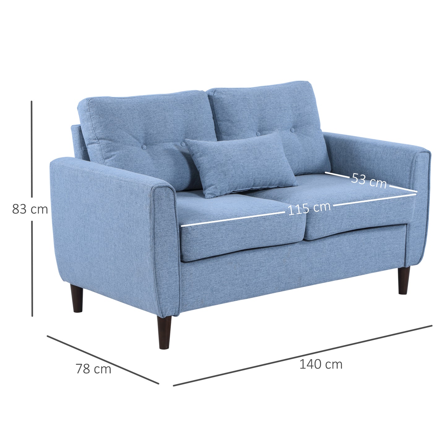 Homcom Two-Seater Sofa