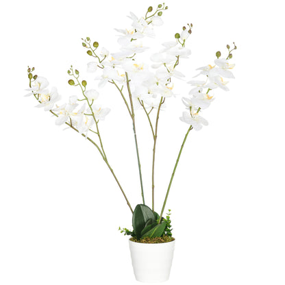 Homcom Artificial Orchid Plant in Pot