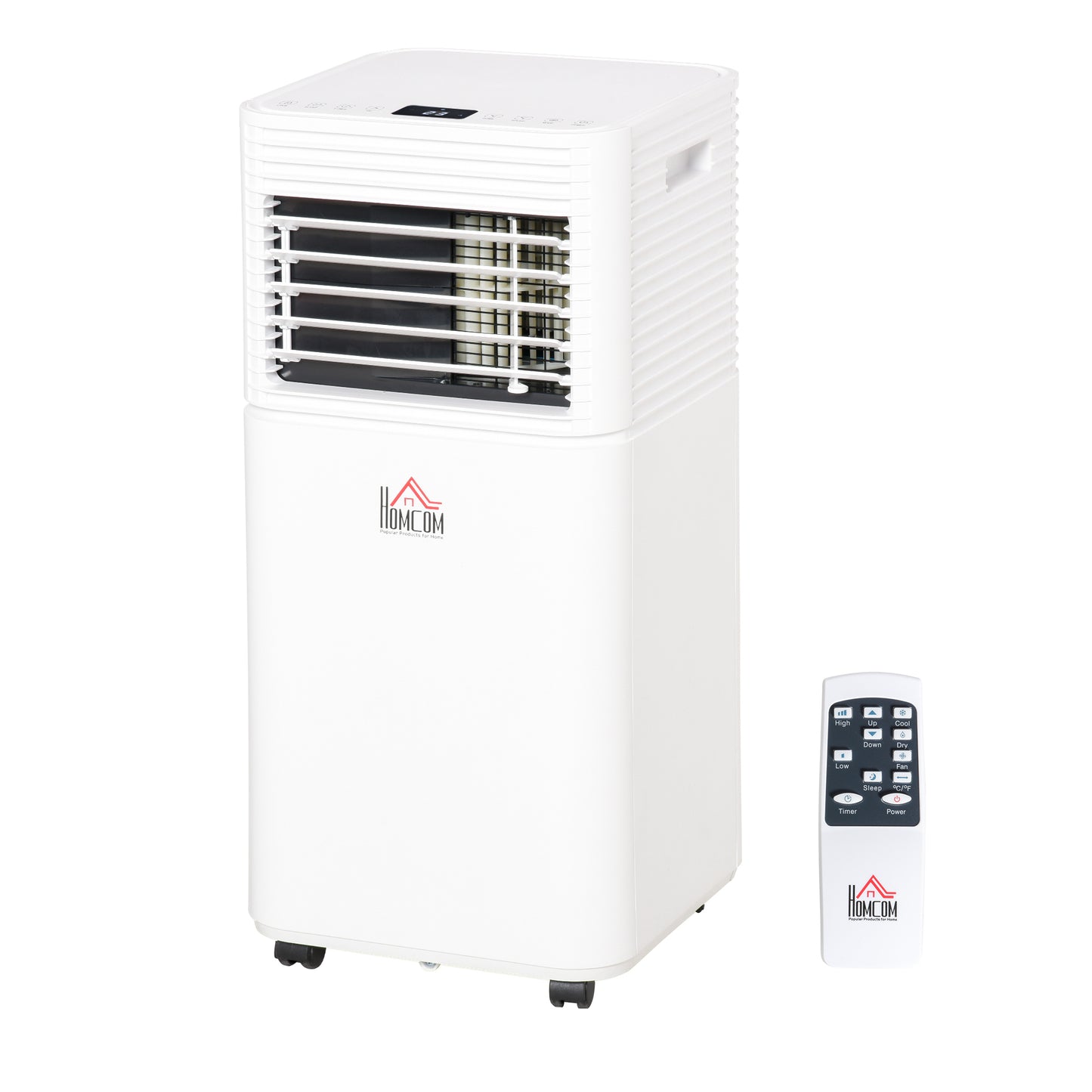 A Rated 9,000 BTU Portable Air Conditioner With Remote & 24 Hour Timer by Homcom