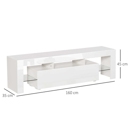 Homcom High Gloss Futuristic TV Stand