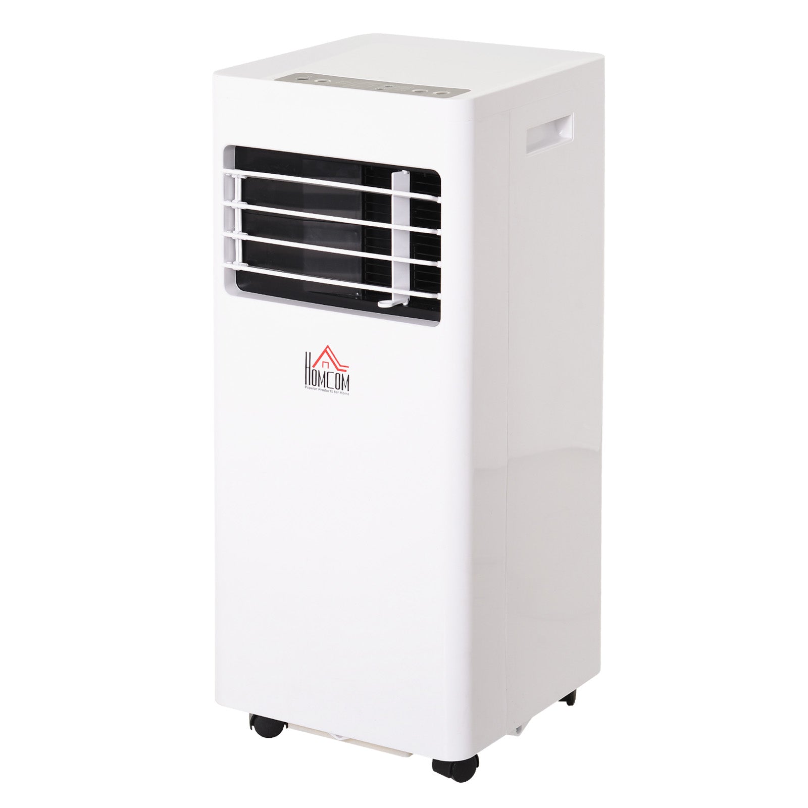 Homcom Mobile Air Conditioner White W/ Remote Control Cooling Dehumidifying Ventilating - 650W