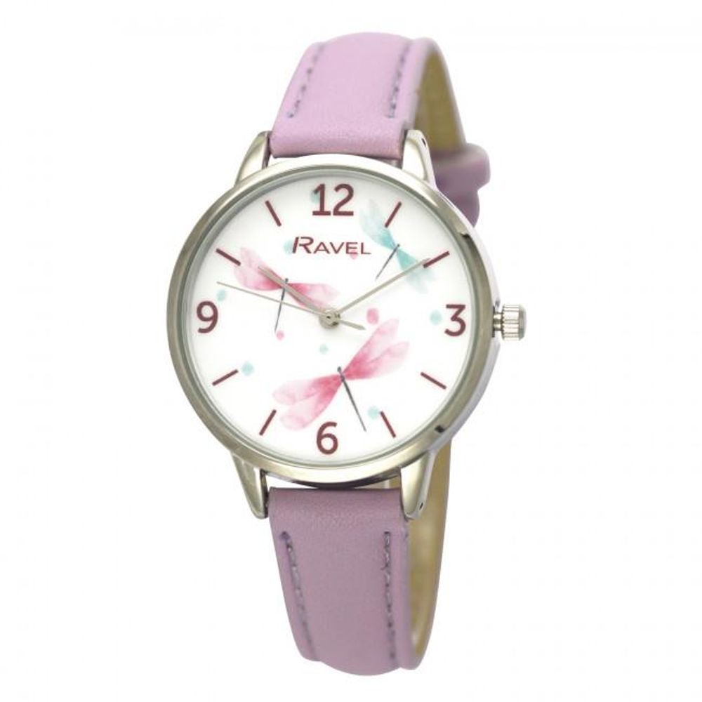 Ravel Women's Dragonfly Watch - Lilac  - RF011.7