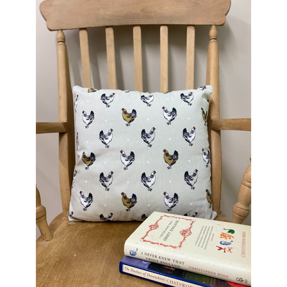 Scatter Cushion With A Chicken Print Design