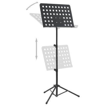 Music Book Stand Black Steel