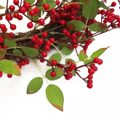 60cm (24 inches) Large Luxury Christmas Natural Look Red Berry Floristry Wreath