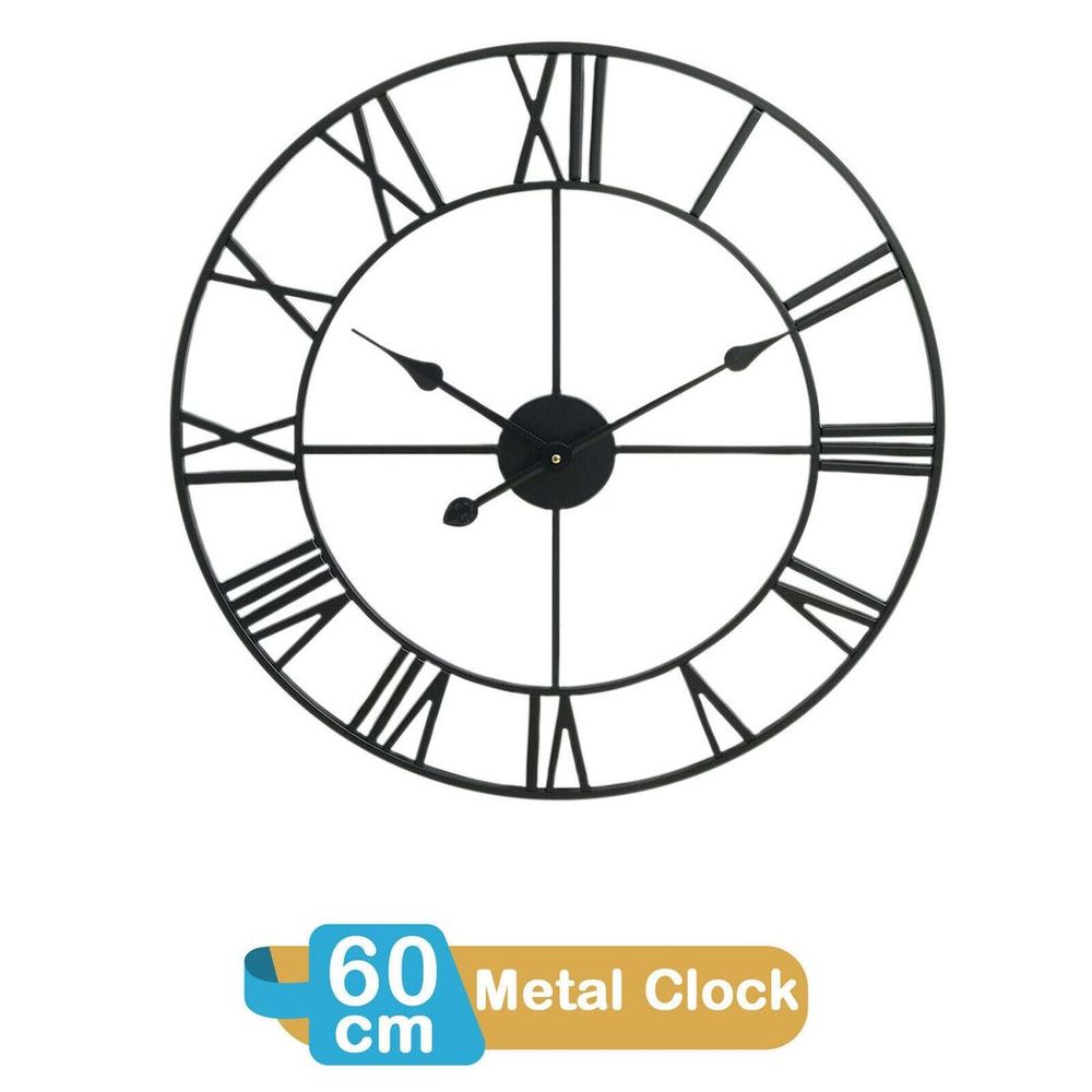 60CM ROMAN METAL CLOCK