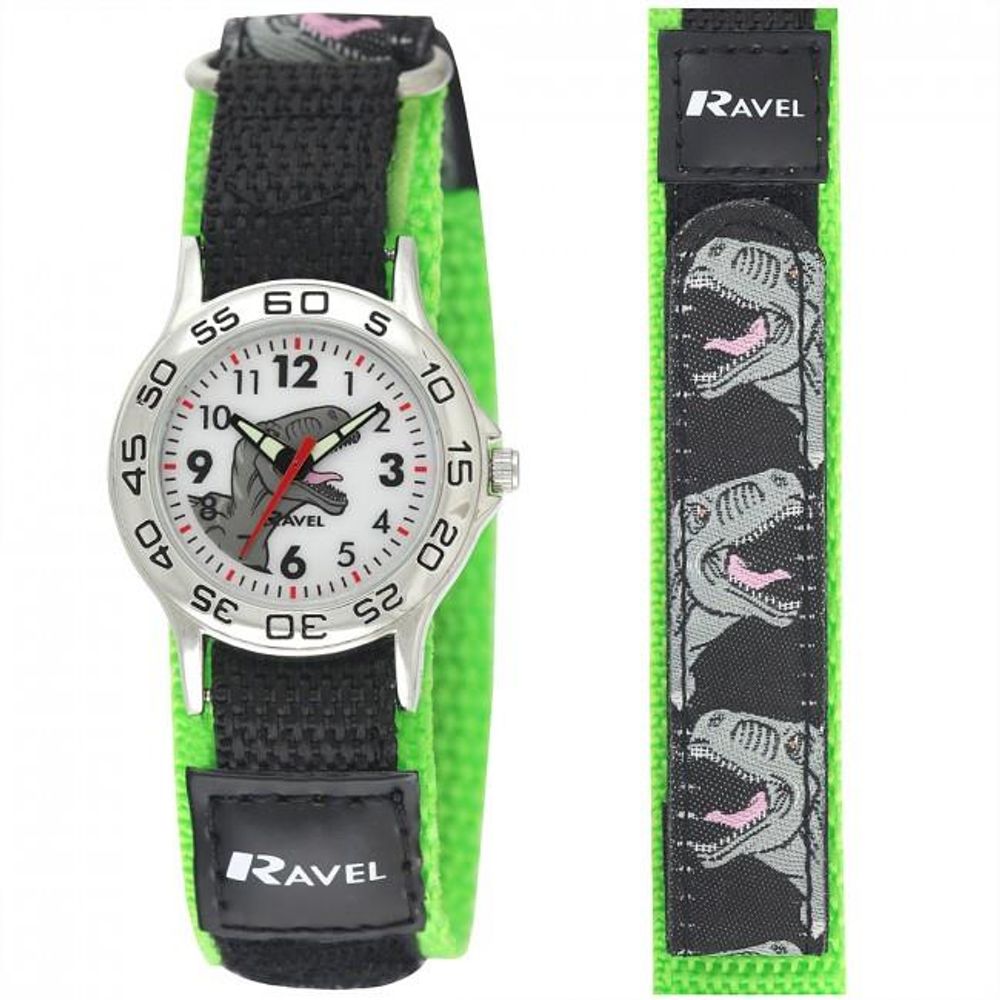 Ravel Children Velcro Nylon Watch Available Multiple Colour & Design R1507