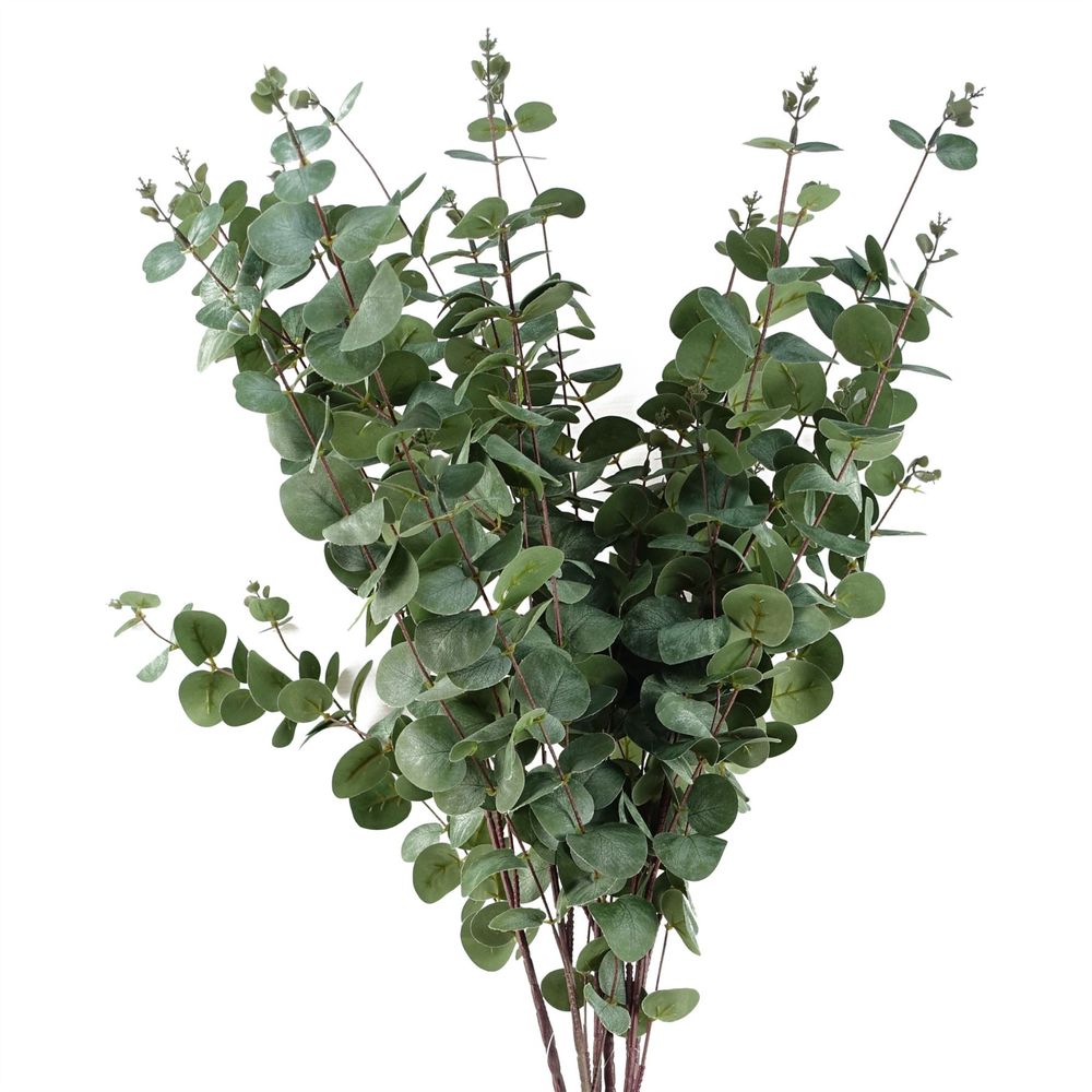 Pack of 6 x 100cm Artificial Eucalyptus Foliage