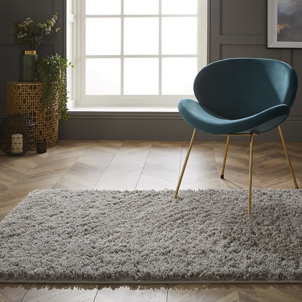 Larissa Shaggy 100x150cm Ghost Grey Rug