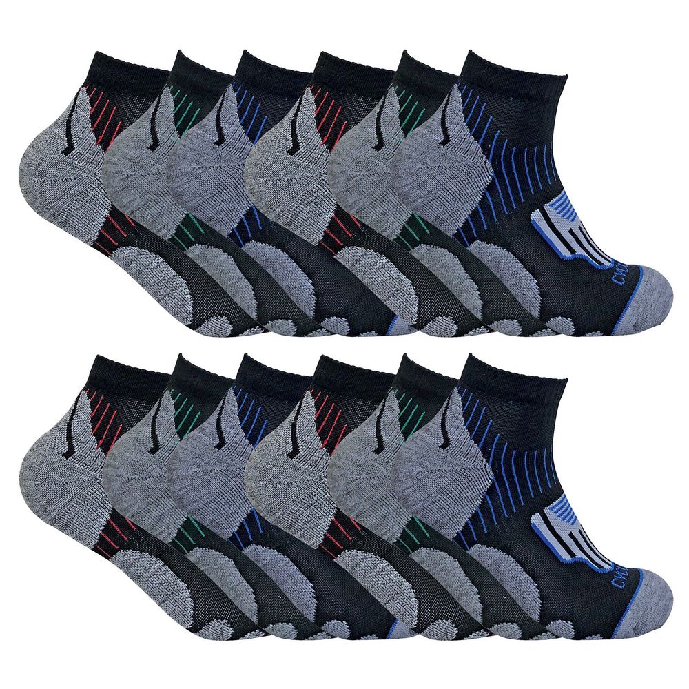 12 Pack Mens Cycling Socks