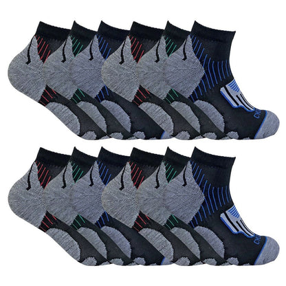 12 Pack Mens Cycling Socks