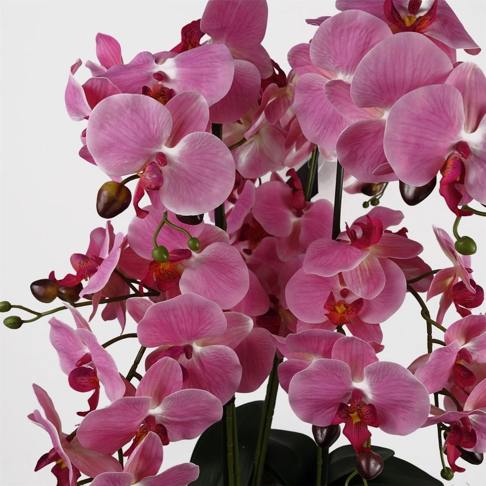 60cm Orchid Artificial Pink Marble Effect Ceramic Planter