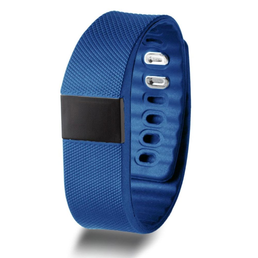 BAS-Tek Classic Fitness Bluetooth OLED display Sports Activity Bracelet - Navy