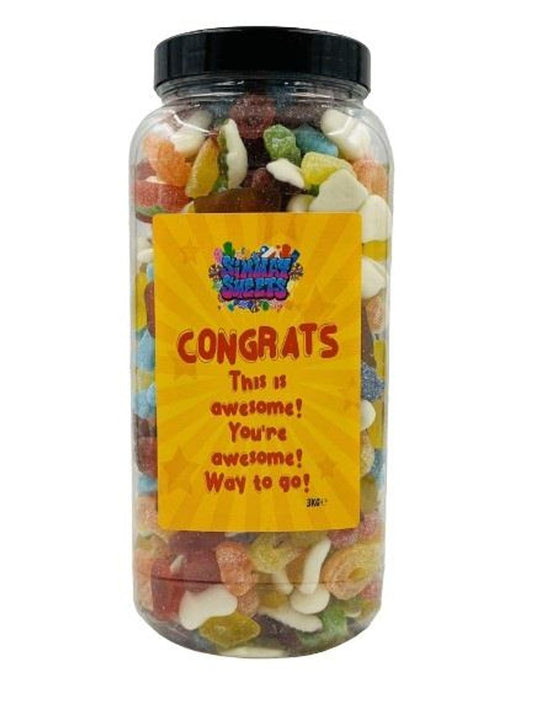 Congrats 3kg Jar - Fizzy & Jelly Mix