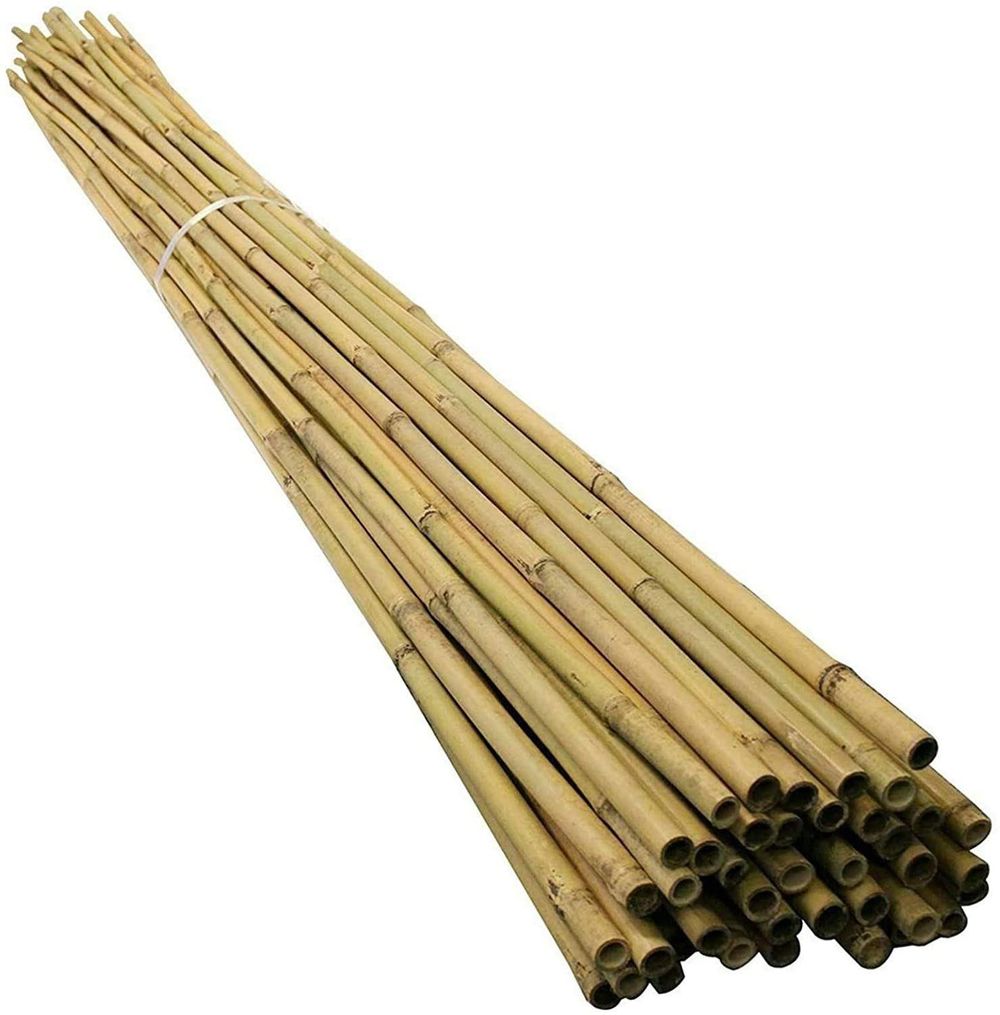 100 x 4FT Bamboo Canes Sticks 120cm