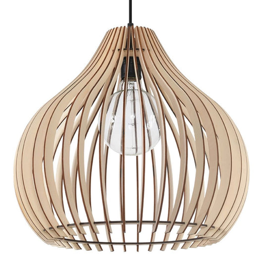 Pendant lamp wood Aprilla Scandinavian Design E27