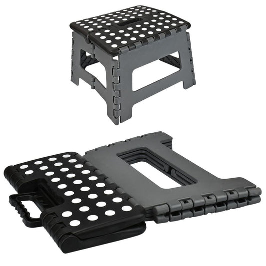 Folding Step Stool MEDIUM GREY/BLACK | AS-14955 | AS-20723