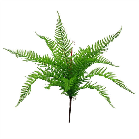 60cm Artificial Bushy Dixie Wood Fern Dark Green Plant