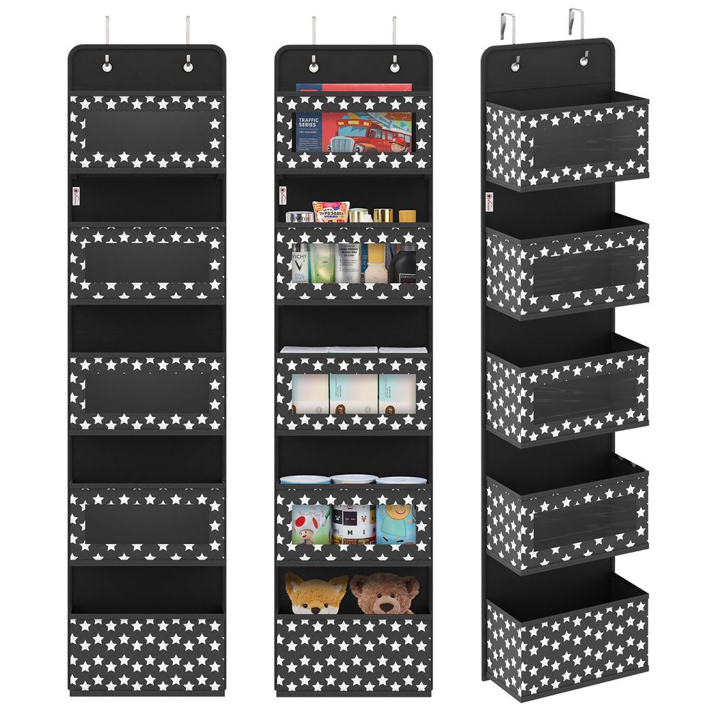 VINSANI 5TIER BLACK HANGING ORGANISER 1010282