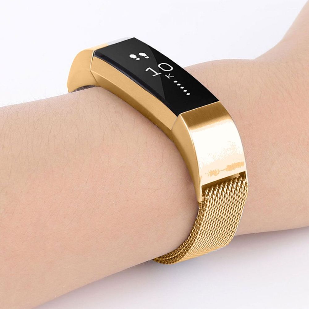 Aquarius Milanese Replacement Strap Band Compatible With Fitbit Alta, Gold