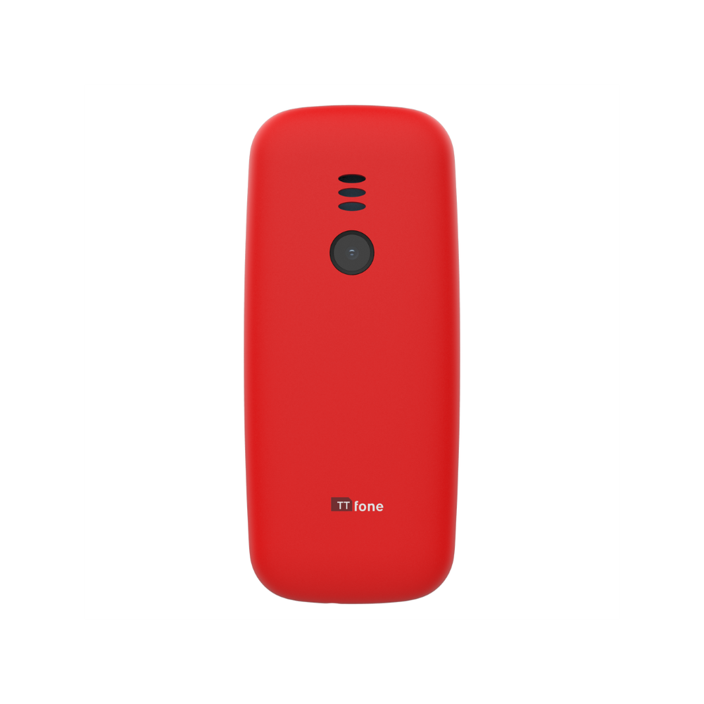 TTfone TT170 Red Dual SIM with Mains Charger, Giff Gaff Pay As You Go