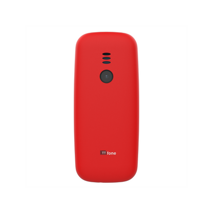 TTfone TT170 Red Dual SIM with Mains Charger, Giff Gaff Pay As You Go