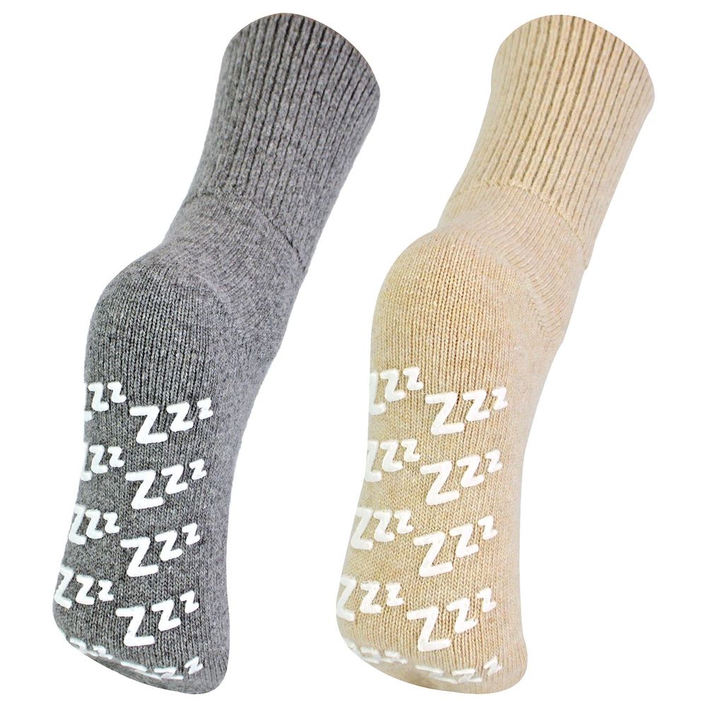 Ladies Cashmere Bed Socks with Zzz's