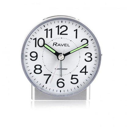 Ravel Round Mid Sized Bedside Quartz Alarm Clock RC039.2