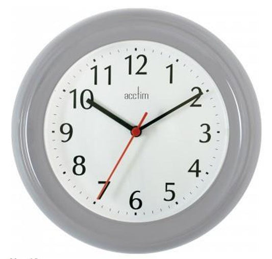 Wycombe Grey Kitchen Wall Clock 21417