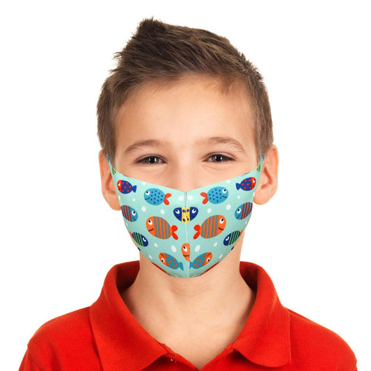 Reusable Kids Face Mask PMS-755034 AS-05350 - FISH