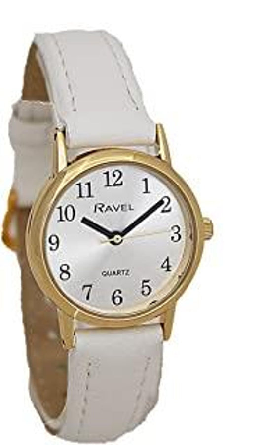 Ravel Ladies Classic Strap Watch White R0137.24.2