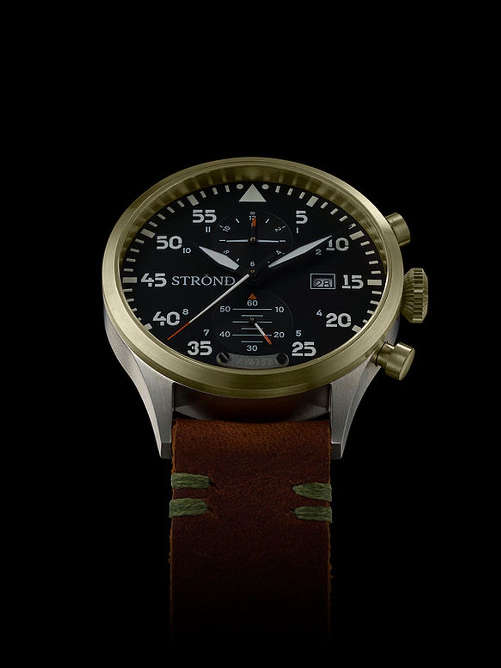 Strond DC-3 MKll aviation Swiss movement Steel & bronze