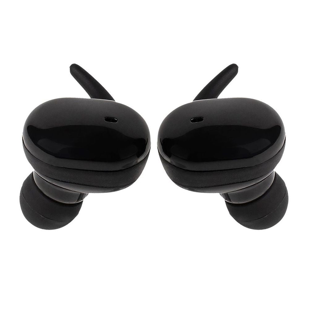 Vybe TWS Sports Earbuds with 3H Playback, Charging Case & LED Indicator - Black