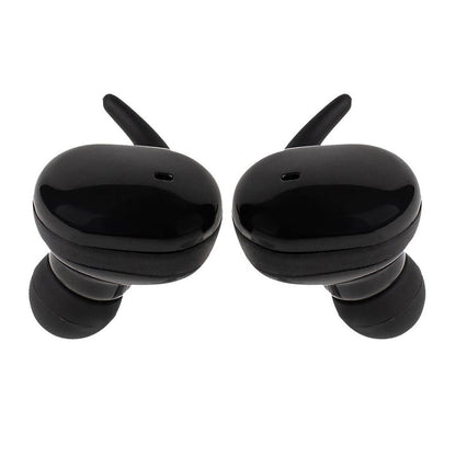 Vybe TWS Sports Earbuds with 3H Playback, Charging Case & LED Indicator - Black