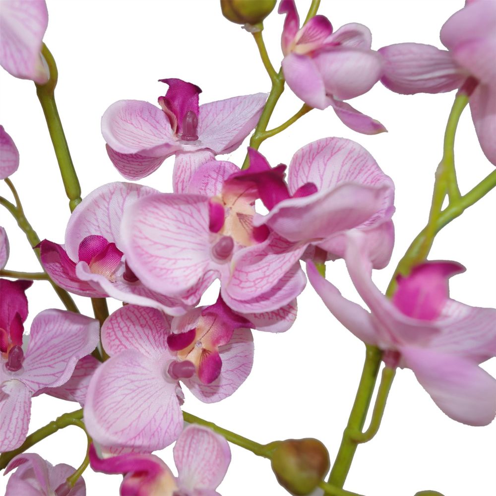 60cm Artificial Luxury Orchid - Triple Stem - Pink Realistic Plant