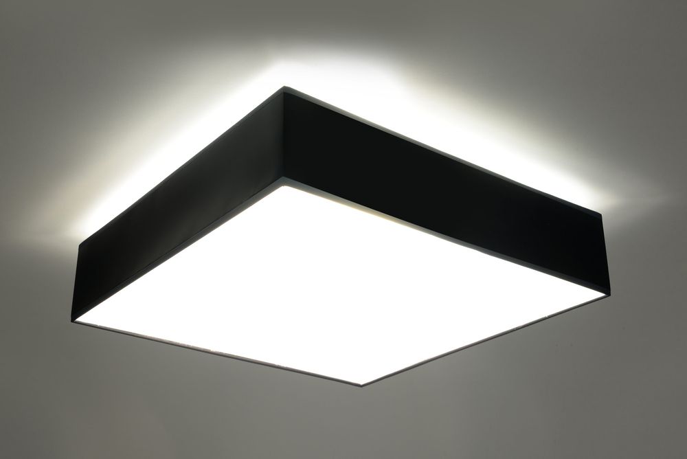 Ceiling Lamp HORUS 45 Black Square Shape Loft Design LED E27