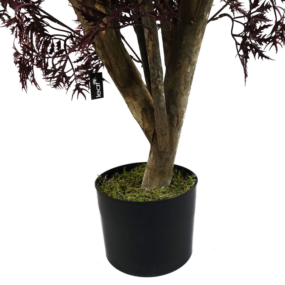 120cm Red Aralia Tree Artificial UV Resistant Outdoor