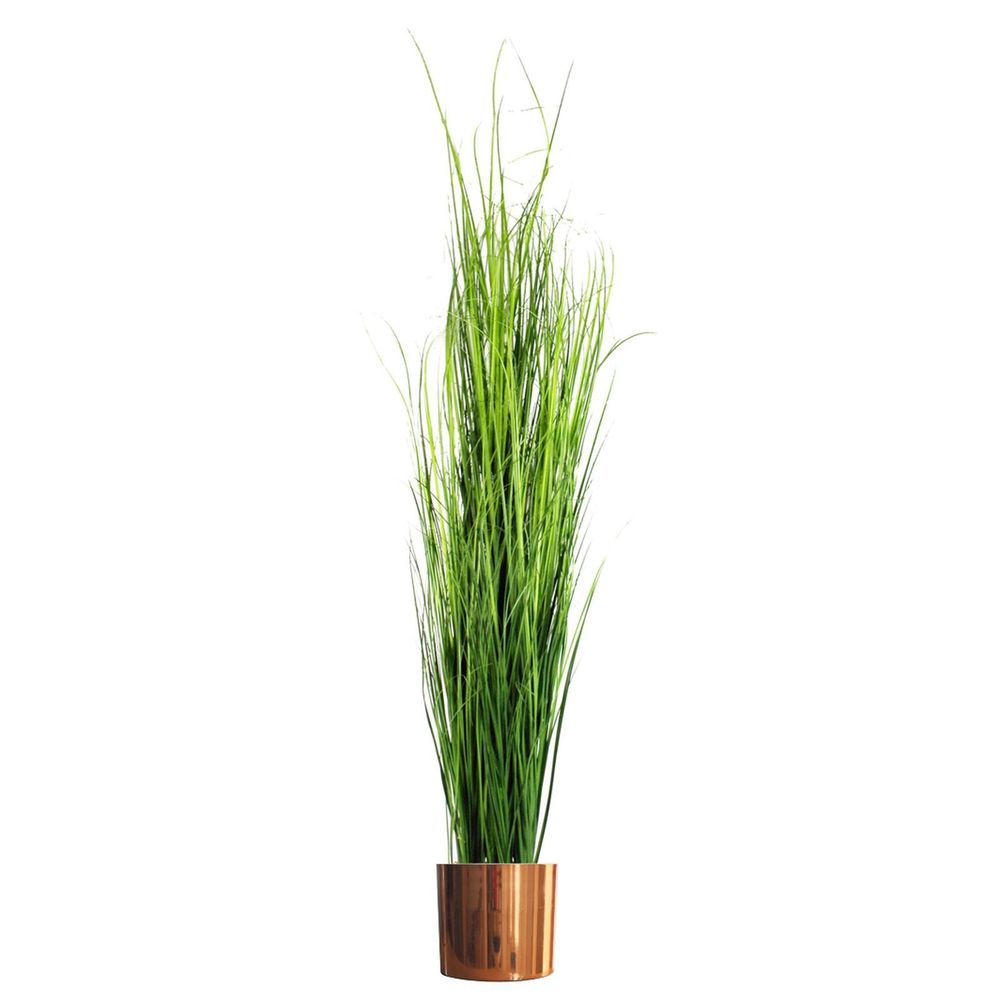 130cm Artificial Onion Grass Plant with Copper Metal Plater