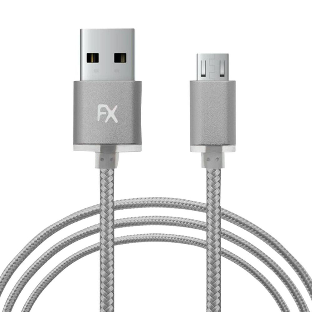 Fx Braided Micro USB Data Cable, Gold, Rose Gold, Space Grey, Silver[Space Grey]