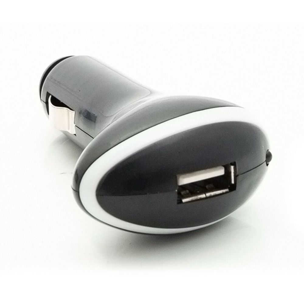 GVC Premium Car Charger 1000mah for USB Devices - Black