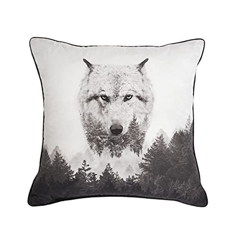 WOLF PANEL CUSHION 45x45