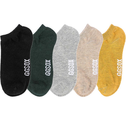 10 Pieces = 5 Pairs Women Invisible Cotton Sock Slippers Lady Female Summer Casual Fashion Soft Short Ankle Shallow Mouth Socks