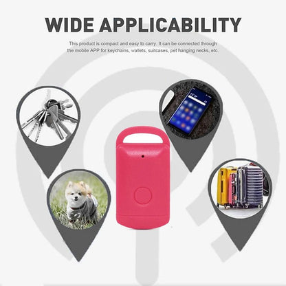 Suitcase Shaped Bluetooth Key Finder GPS Locator Anti-lost Alarm/Tracker[Pink]