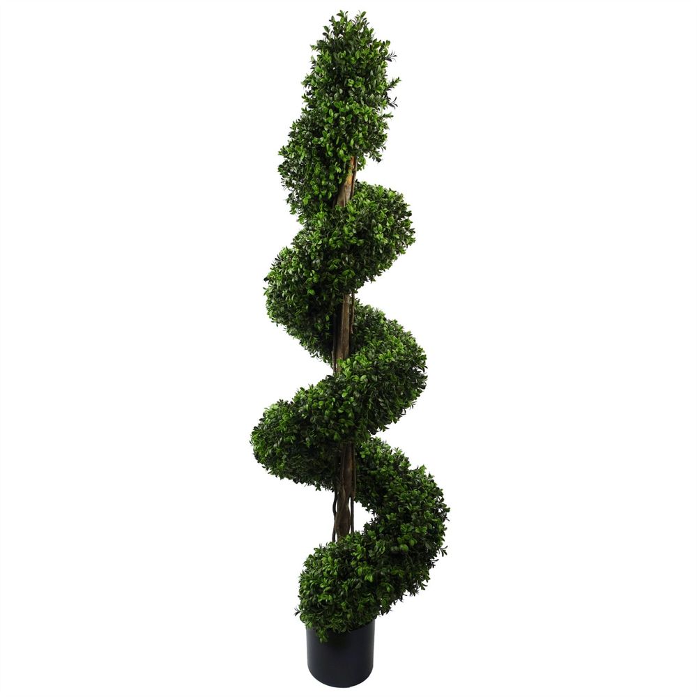 150cm Sprial Buxus Artificial Tree UV Resistant Outdoor