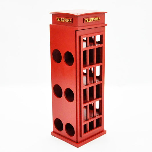 77CM TELEPHONE BOX WINE RACK