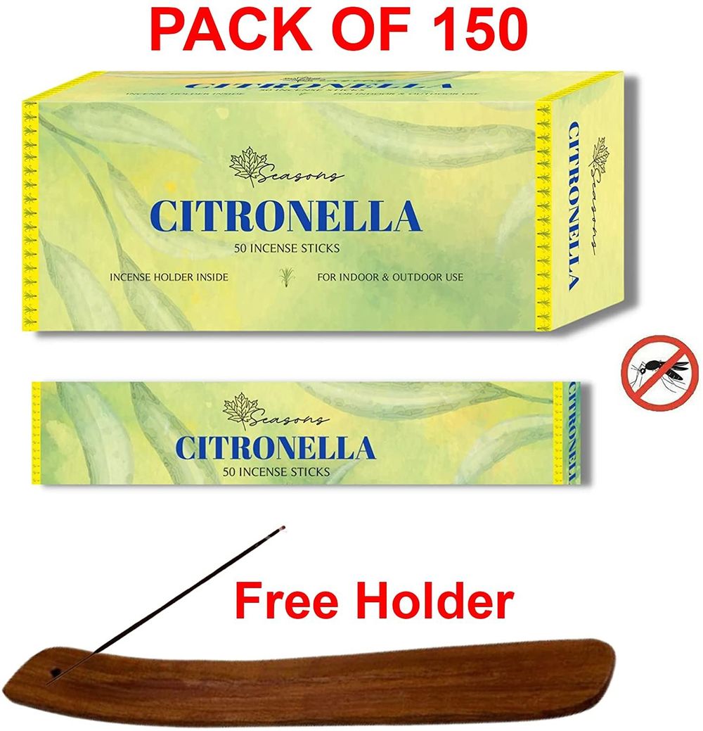 Citronella Incense Sticks For Outdoor and Home Insects Away, free incense holder