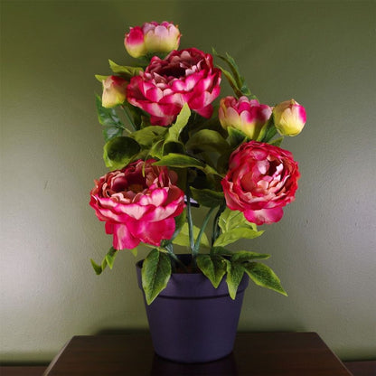 Artificial Peony Flowering Plant Pink