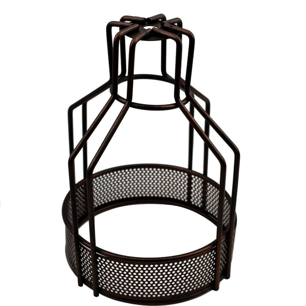 Vintage Industrial Metal Wire Cage Wall Lamp Guard Retro Light Shade Protection~1280